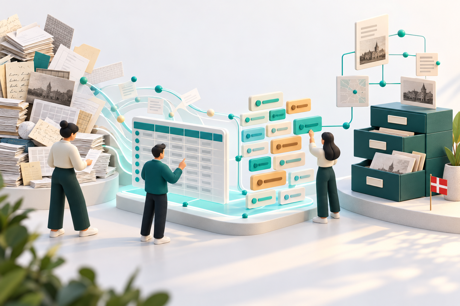 Conceptual illustration for OpenData.