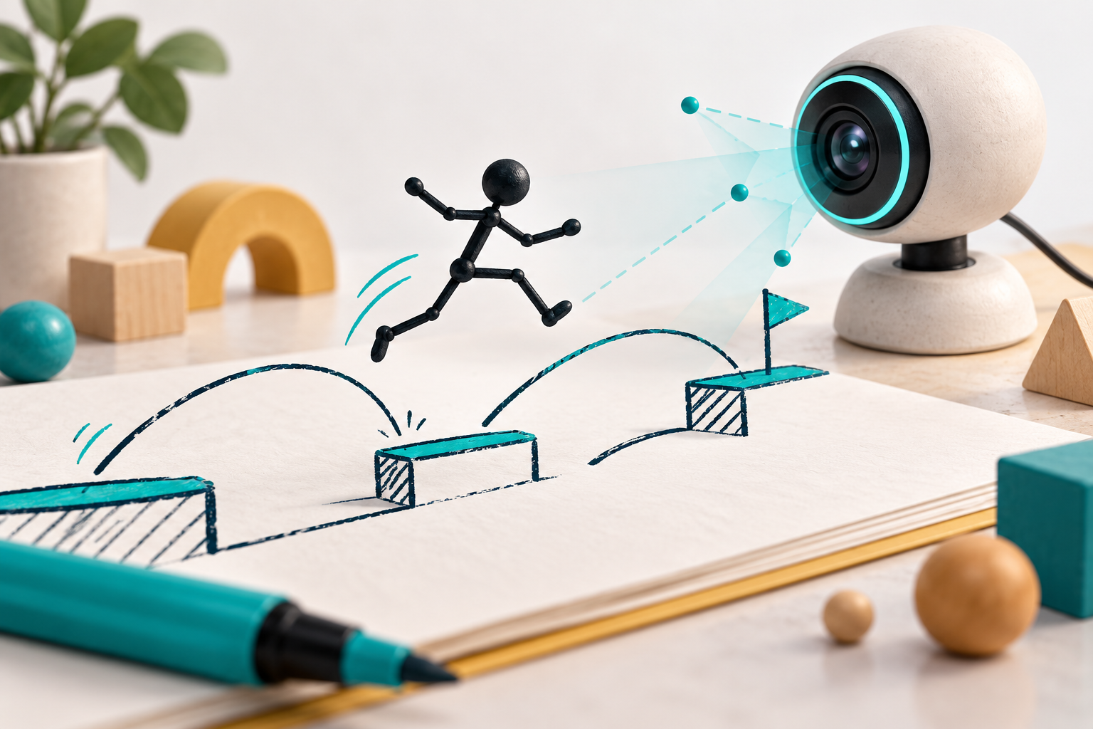 Conceptual illustration for Stickman Playground.
